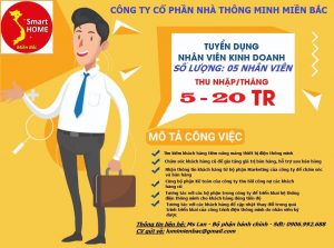 Nhà thông minh Miền Bắc tuyển dụng